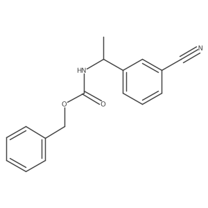 benzyl N-[1-(3-cyanophenyl)ethyl]carbamate Structure