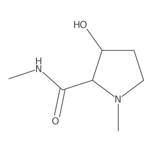(2S,3S)-3-hydroxy-N,1-dimethylpyrrolidine-2-carboxamide Structure