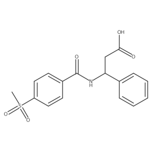 I(2)-[[4-(Methylsulfonyl)benzoyl]amino]benzenepropanoic acid结构式