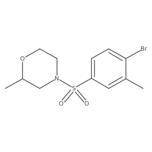 4-((4-Bromo-3-methylphenyl)sulfonyl)-2-methylmorpholine结构式