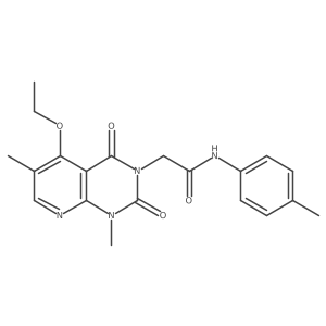 2-(5-ethoxy-1,6-dimethyl-2,4-dioxo-1,2-dihydropyrido[2,3-d]pyrimidin-3(4H)-yl)-N-(p-tolyl)acetamide Structure