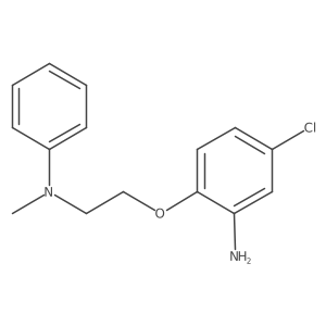 N-[2-(2-Amino-4-chlorophenoxy)ethyl]-N-methyl-N-phenylamine Structure