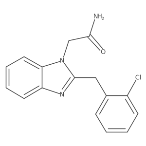 2-[2-(2-chlorobenzyl)-1H-benzimidazol-1-yl]acetamide Structure