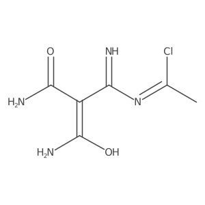 Acetimidoyl chloride, N-(1-amino-2,2-dicarbamoylvinyl)- Structure