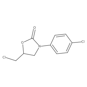 5-(Chloromethyl)-3-(4-chlorophenyl)-1,3-oxazolidin-2-one Structure