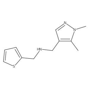 [(1,5-Dimethyl-1H-pyrazol-4-yl)methyl](thiophen-2-ylmethyl)amine Structure