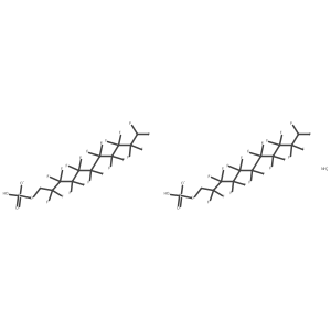 (10H-Perfluorodecyl)methanol phosphate ammonium salt (2:1)结构式