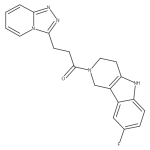 1-(8-fluoro-1,3,4,5-tetrahydro-2H-pyrido[4,3-b]indol-2-yl)-3-([1,2,4]triazolo[4,3-a]pyridin-3-yl)propan-1-one Structure
