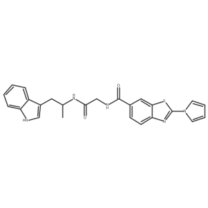 N-(2-{[1-(1H-indol-3-yl)propan-2-yl]amino}-2-oxoethyl)-2-(1H-pyrrol-1-yl)-1,3-benzothiazole-6-carboxamide Structure