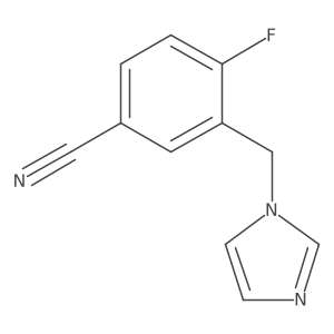 4-fluoro-3-(1H-imidazol-1-ylmethyl)benzonitrile Structure