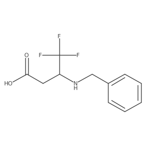 3-(Benzylamino)-4,4,4-trifluorobutanoic acid Structure