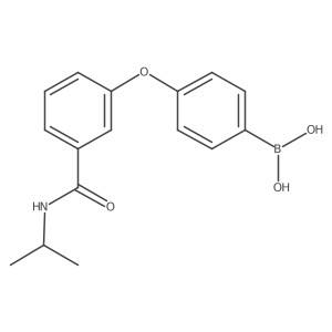 (4-(3-(Isopropylcarbamoyl)phenoxy)phenyl)boronic acid Structure
