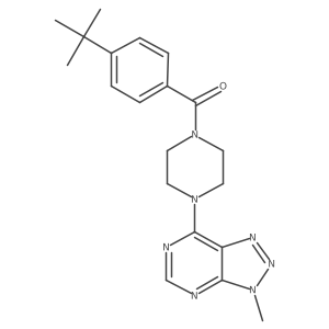 1-(4-tert-butylbenzoyl)-4-{3-methyl-3H-[1,2,3]triazolo[4,5-d]pyrimidin-7-yl}piperazine结构式