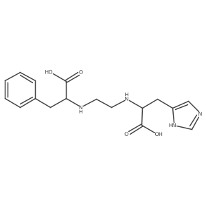 (S)-2-((2-(((S)-1-Carboxy-2-(1H-imidazol-4-yl)ethyl)amino)ethyl)amino)-3-phenylpropanoic acid Structure