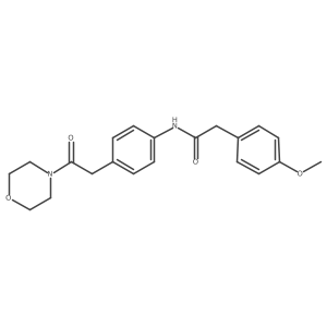 2-(4-methoxyphenyl)-N-{4-[2-(morpholin-4-yl)-2-oxoethyl]phenyl}acetamide Structure