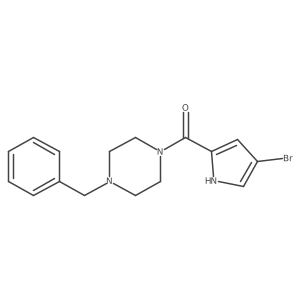 (4-Benzylpiperazin-1-yl)(4-bromo-1h-pyrrol-2-yl)methanone Structure