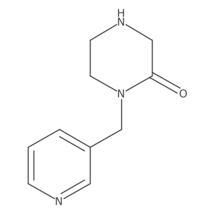 1-(Pyridin-3-ylmethyl)piperazin-2-one结构式
