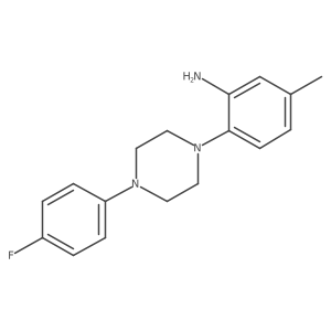 2-(4-(4-Fluorophenyl)piperazin-1-yl)-5-methylaniline结构式