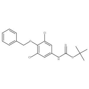 tert-butyl N-(3,5-dichloro-4-phenylmethoxyphenyl)carbamate结构式