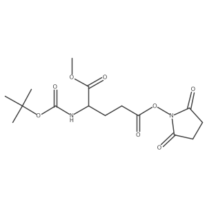 L-Norvaline, N-[(1,1-dimethylethoxy)carbonyl]-5-[(2,5-dioxo-1-pyrrolidinyl)oxy]-5-oxo-, methyl ester Structure
