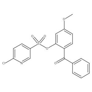 2-Benzoyl-5-methoxyphenyl 6-chloropyridine-3-sulfonate Structure