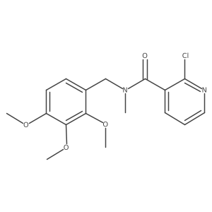 2-chloro-N-methyl-N-[(2,3,4-trimethoxyphenyl)methyl]pyridine-3-carboxamide Structure
