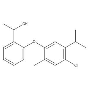 2-[4-Chloro-2-methyl-5-(1-methylethyl)phenoxy]-I+/--methylbenzenemethanol Structure