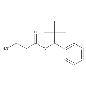 Propanamide, 3-amino-N-(2,2-dimethyl-1-phenylpropyl)-结构式