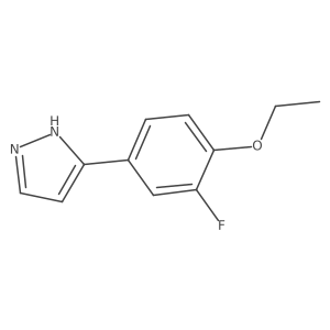 3-(4-ethoxy-3-fluorophenyl)-1H-pyrazole结构式