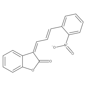 3-[3-(2-Nitrophenyl)-2-propen-1-ylidene]-2(3H)-benzofuranone结构式