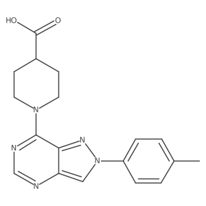 1-[2-(4-Methylphenyl)-2H-pyrazolo[4,3-d]pyrimidin-7-yl]piperidine-4-carboxylic acid Structure