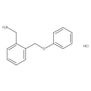 [2-(Phenoxymethyl)phenyl]methanamine hydrochloride Structure