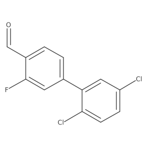 2',5'-Dichloro-3-fluoro-biphenyl-4-carboxaldehyde Structure