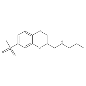 N-{[7-(Methylsulfonyl)-2,3-dihydro-1,4-benzodioxin-2-YL]methyl}-propan-1-amine结构式