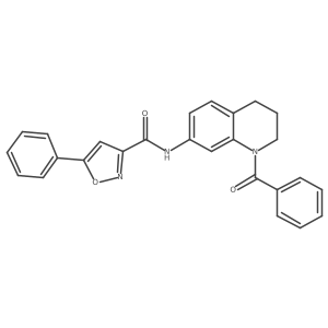 N-(1-benzoyl-1,2,3,4-tetrahydroquinolin-7-yl)-5-phenylisoxazole-3-carboxamide Structure