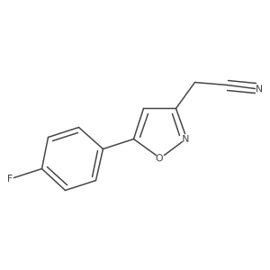 2-(5-(4-Fluorophenyl)isoxazol-3-yl)acetonitrile Structure