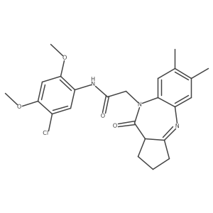 N-(5-chloro-2,4-dimethoxyphenyl)-2-(6,7-dimethyl-10-oxo-2,3,10,10a-tetrahydrobenzo[b]cyclopenta[e][1,4]diazepin-9(1H)-yl)acetamide Structure