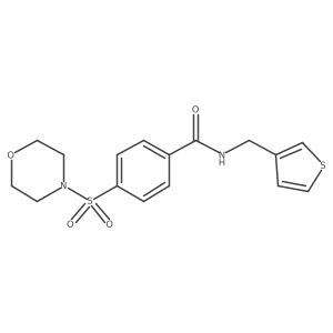 4-(morpholinosulfonyl)-N-(thiophen-3-ylmethyl)benzamide Structure