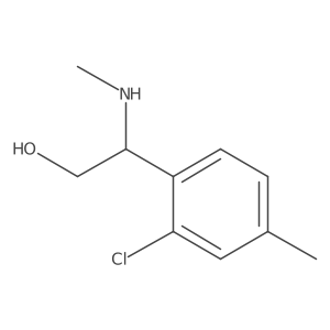 (S)-2-(2-Chloro-4-methylphenyl)-2-(methylamino)ethan-1-OL Structure