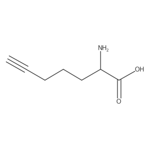 2-Aminohept-6-ynoic acid Structure