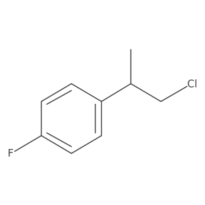 1-(1-Chloropropan-2-yl)-4-fluorobenzene结构式