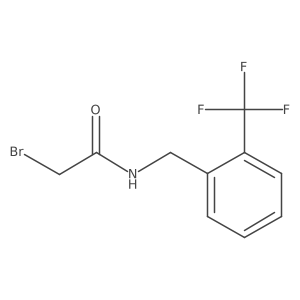 2-Bromo-n-[2-(trifluoromethyl)benzyl]acetamide Structure