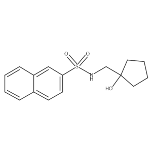N-[(1-hydroxycyclopentyl)methyl]naphthalene-2-sulfonamide Structure