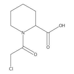 1-(2-Chloroacetyl)-2-piperidinecarboxylic acid Structure