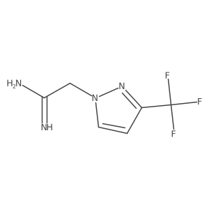 2-(3-(trifluoromethyl)-1H-pyrazol-1-yl)acetimidamide结构式