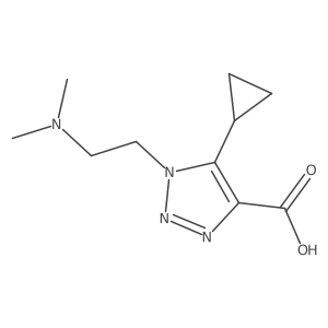 5-Cyclopropyl-1-(2-(dimethylamino)ethyl)-1h-1,2,3-triazole-4-carboxylic acid结构式