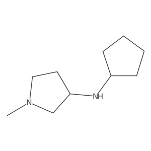 N-cyclopentyl-1-methylpyrrolidin-3-amine结构式