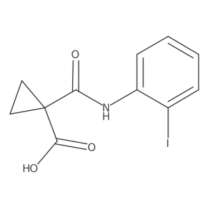 1-[[(2-Iodophenyl)amino]carbonyl]cyclopropanecarboxylic acid Structure