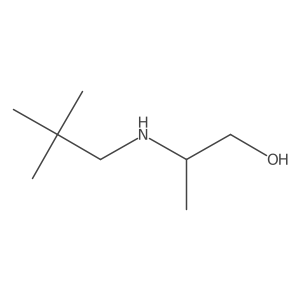 2-[(2,2-Dimethylpropyl)amino]propan-1-ol结构式