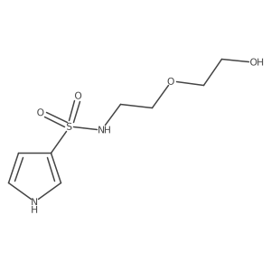 1H-Pyrrole-3-sulfonamide, N-[2-(2-hydroxyethoxy)ethyl]-结构式